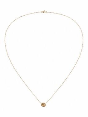 SONYA RENÉE OVAL DRUSY PENDANT NECKLACE IN GOLD - BRAND NEW (NO BOX) PLS READ!